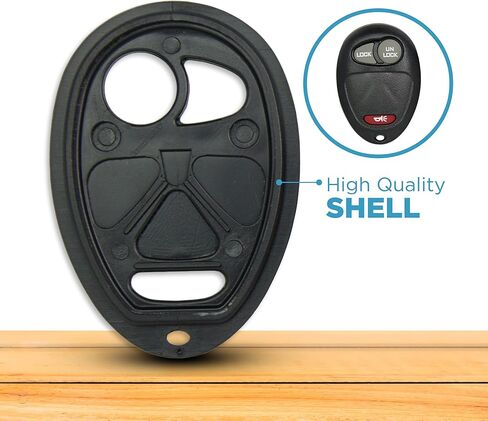 Keyless2Go Replacement for New Shell Case and 3 Button Pad for Remote Key Fob with FCC L2C0007T - Shell ONLY in Saudi Arabia