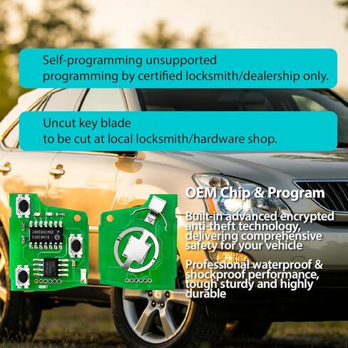 Fits for Lexus RX300 2000 2001 2002 2003 Key Fob N14TMTX-1 312MHz 4C 3 Buttons(Set of 2) in Kuwait