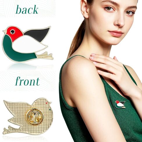 GALPADA 4pcs Palestine Flag Lapel Pins, Metal Bird Shape Brooches Palestinian Flag Badge for Clothing Bags Hats Cultural Pride Jewelry Gift for Sports Events in Saudi Arabia