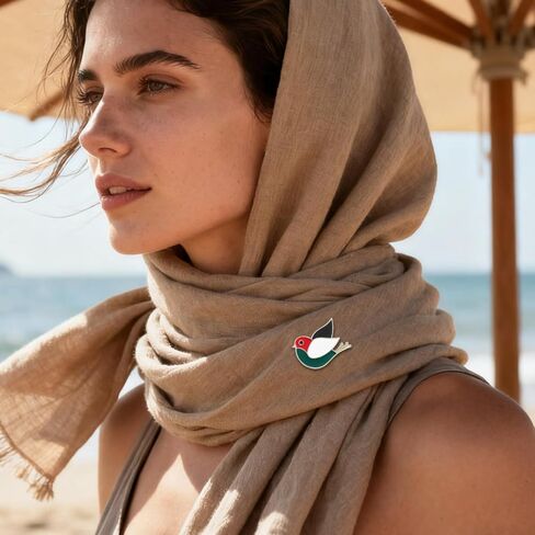 GALPADA 4pcs Palestine Flag Lapel Pins, Metal Bird Shape Brooches Palestinian Flag Badge for Clothing Bags Hats Cultural Pride Jewelry Gift for Sports Events in Saudi Arabia