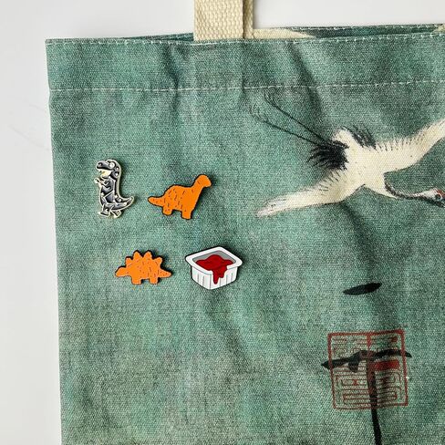 Dinosaur Chicken Nugget Enamel Pins Funny Backpack Pins for Women Men Pop Culture Enamel Pins Cute Cool Button Lapel Brooch Pins for Backpacks Hats in Kuwait