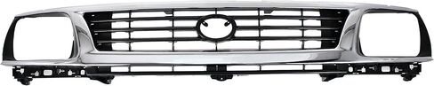 Garage-Pro Grille Assembly Compatible with 1995-1996 Toyota Tacoma Chrome Shell with Painted Black Insert in Saudi Arabia