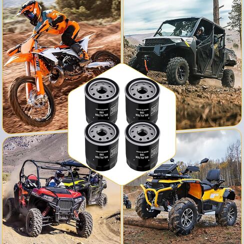 4pcs Oil Filter 2540086 2540122 Compatible with Polaris Ranger 570 700 800 900 1000 Crew XP RZR 570 800 900 1000 Sportsman 600 700 800 General 1000 RZR S 800 RZR 4 800 900 ACE 500 570 900 in Kuwait