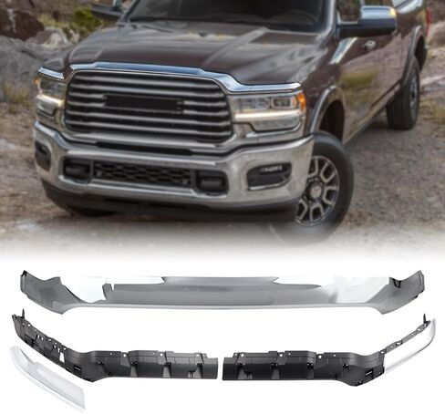 Chrome Front Upper Grille Molding Trim Compatible with 2019-2024 Ram 2500 3500 4500 5500 6NB051Z0AD, 6NB051Z0AE in Kuwait