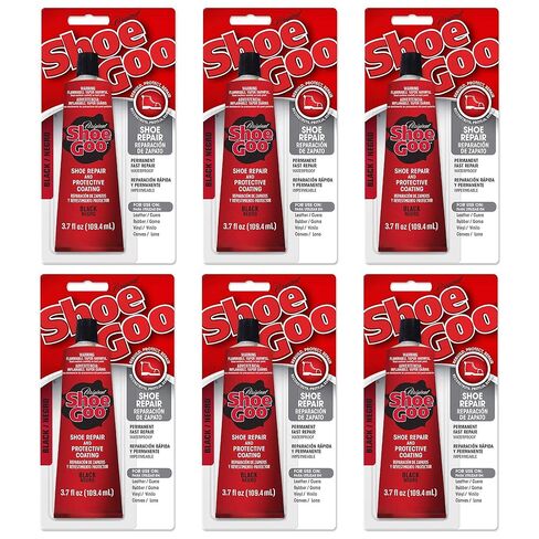 لاصق حذاء جو 110212، 3.7 أونصة سائلة، أسود - 6 عبوات in Kuwait