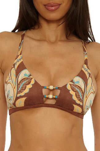 Lucky Brand Womens Toledo Halter Bikini Top, Adjustable, Tie Back, Swimwear Separates for Women in Saudi Arabia