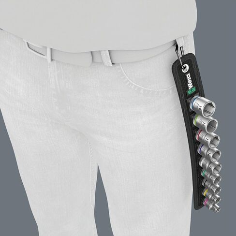 WERA 05003973001 حزام B 4 طقم مقبس Zyklop، محرك 3/8 بوصة، 9 قطع in Saudi Arabia
