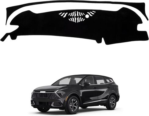 Dash Cover Mat Compatible with Kia Sportage 2023 2024 2025 (NQ5) Car Interior Dashboard Cover Mat Nonslip Dashmat Sunshade Glare UV Rays Protector Accessories Custom Fit in Kuwait