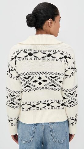 English Factory Women's Motif Zip Up Sweater in Kuwait