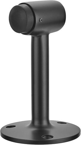 سدادة باب من النحاس الصلب مقاس 12.7 سم من khtumeware - سدادة تثبيت على الأرض باللون الأسود غير اللامع شديدة التحمل مناسبة لغرف النوم المنزلية والحمامات والمكاتب والفنادق in Kuwait