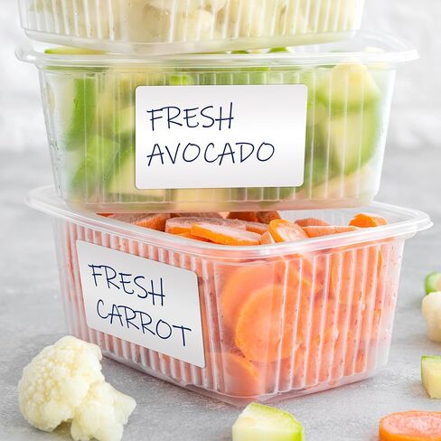 AMIFF White Thermal Labels, Direct Thermal Labels Roll 4 x 2 Inch, 10380 Count, 3 Inch Core, Polypropylene Perforated Label Stickers for Shipping and Organization, Freezer Grade Glue in Kuwait