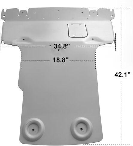 Dermon Front Skid Plate for 2014-2021 Toyota Tundra TRD PRO 2020-2022 Toyota Sequoia Replacement for PTR60-34190 PT938-34140 Engine Guard Under Protection Plate Aluminum in Kuwait