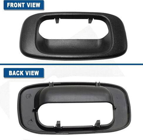 Tailgate Handle Bezel Trim Compatible with 1999 2000 2001 2002-2007 Chevy Silverado GMC Sierra 1500 2500 3500 Black Textured Replaces 15997911 15228539 15228540 GM1916102 GM15046512 in Saudi Arabia