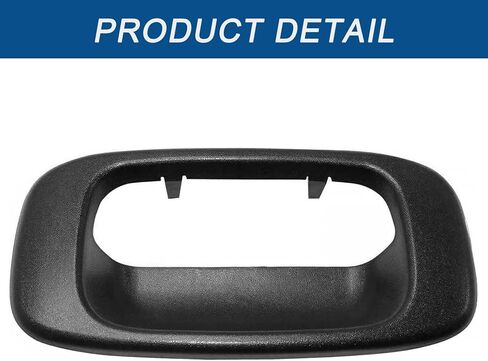 Tailgate Handle Bezel Trim Compatible with 1999 2000 2001 2002-2007 Chevy Silverado GMC Sierra 1500 2500 3500 Black Textured Replaces 15997911 15228539 15228540 GM1916102 GM15046512 in Saudi Arabia