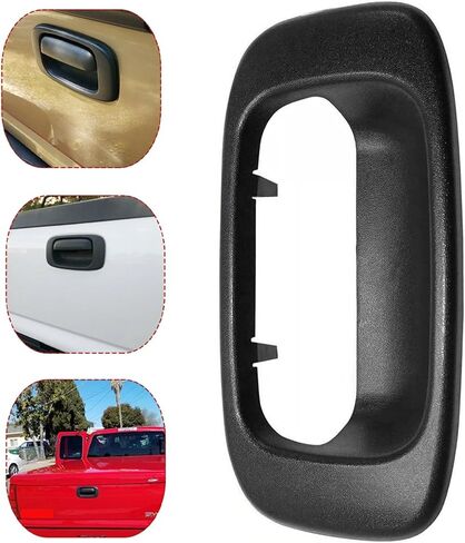 Tailgate Handle Bezel Trim Compatible with 1999 2000 2001 2002-2007 Chevy Silverado GMC Sierra 1500 2500 3500 Black Textured Replaces 15997911 15228539 15228540 GM1916102 GM15046512 in Saudi Arabia