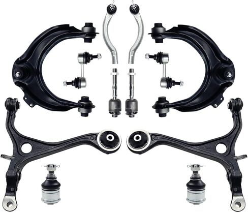 Suspension Kit, Front Lower Upper Control Arm With Ball Joint Sway Bar Inner Outer Tie Rod Replacement For 2003-2007 Honda, 2004-2008 Accord Acura TSX - 12 Pcs in Saudi Arabia