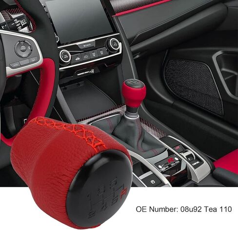 KIMISS 6 Speed Gear Shift Knob for Type R 2017-2019, Manual Transmission Stick Ball Head, 08U92-TEA-110, Compatible with Hatchback in Kuwait