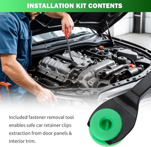 100PCS Car Door Panel Clips with Fastener Removal Tool,Car Door Clips for Doors Panels Compatible with Chrysler/Dodge,Multi-Purpose Cars Doors Panel Retainer Clip OEM#6503204 in Kuwait