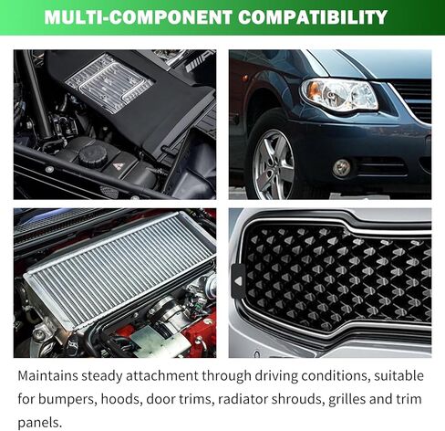 100PCS Car Door Panel Clips with Fastener Removal Tool,Car Door Clips for Doors Panels Compatible with Chrysler/Dodge,Multi-Purpose Cars Doors Panel Retainer Clip OEM#6503204 in Kuwait