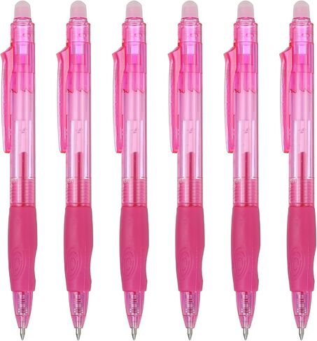 PATIKIL 6Pcs Erasable Gel Pens, 0.5mm Retractable Fine Point Heat Erasable Marking Pen Smooth Writing Fabric Markers for Sewing Drawing Writing Planner, Brown Ink in Saudi Arabia