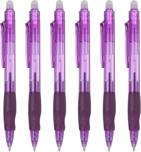 PATIKIL 6Pcs Erasable Gel Pens, 0.5mm Retractable Fine Point Heat Erasable Marking Pen Smooth Writing Fabric Markers for Sewing Drawing Writing Planner, Brown Ink in Saudi Arabia