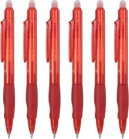 PATIKIL 6Pcs Erasable Gel Pens, 0.5mm Retractable Fine Point Heat Erasable Marking Pen Smooth Writing Fabric Markers for Sewing Drawing Writing Planner, Brown Ink in Saudi Arabia