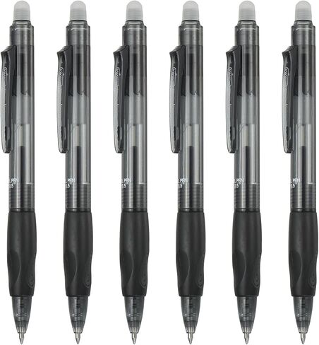PATIKIL 6Pcs Erasable Gel Pens, 0.5mm Retractable Fine Point Heat Erasable Marking Pen Smooth Writing Fabric Markers for Sewing Drawing Writing Planner, Brown Ink in Saudi Arabia