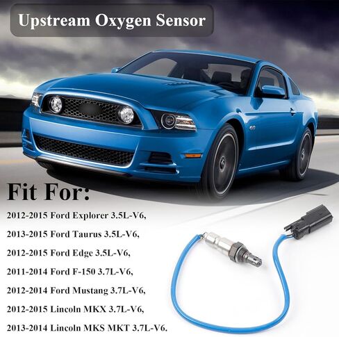 O2 Oxygen Sensor Upstream BL3Z-9F472-A Compatible with 2012-2015 Ford Explorer Edge Lincoln MKX, Oxygen O2 Sensor for Ford Taurus F-150 Mustang Lincoln MKS MKT Replace OE# 234-5038 in Saudi Arabia