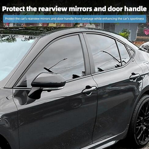 غطاء مقبض الباب سهل التركيب + أغطية مرايا الرؤية الخلفية الجانبية لسيارة Toyota Camry 2018 2019 2020 2021 2022 2023 2024 زخارف حامي الرؤية الخلفية لملحقات Camry 8th 9th Gen in Kuwait