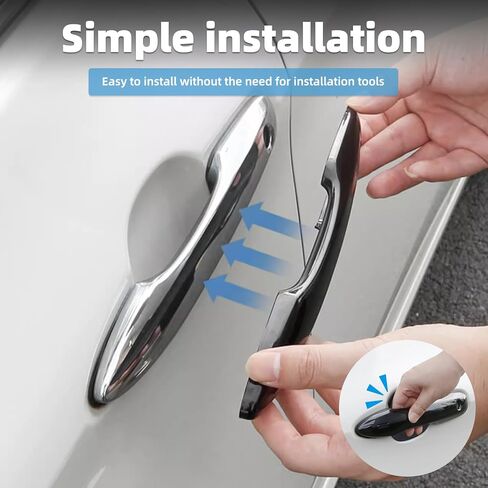 غطاء مقبض الباب سهل التركيب + أغطية مرايا الرؤية الخلفية الجانبية لسيارة Toyota Camry 2018 2019 2020 2021 2022 2023 2024 زخارف حامي الرؤية الخلفية لملحقات Camry 8th 9th Gen in Kuwait