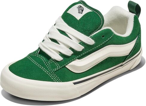 Vans Big Kids' Knu Skool Shoe | '90s Retro Puffy Low-Top Fashion Sneakers for Boys & Girls, Green, 6.5 in Saudi Arabia