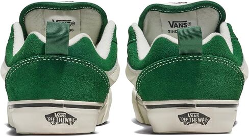 Vans Big Kids' Knu Skool Shoe | '90s Retro Puffy Low-Top Fashion Sneakers for Boys & Girls, Green, 6.5 in Saudi Arabia