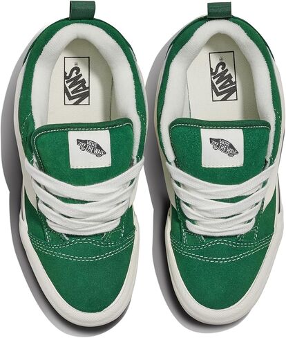 Vans Big Kids' Knu Skool Shoe | '90s Retro Puffy Low-Top Fashion Sneakers for Boys & Girls, Green, 6.5 in Saudi Arabia