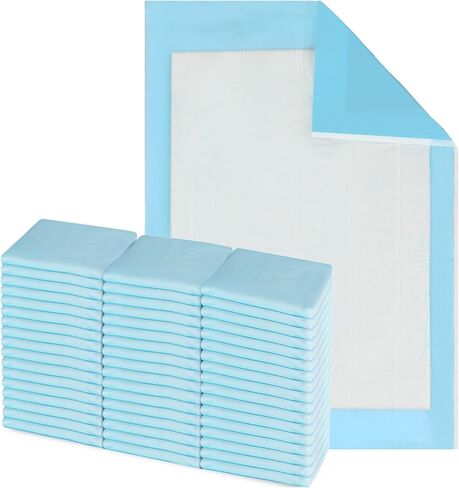 HALYARD* Disposable Standard Underpads Incontinence Bed Pads, 17"x24" Case of 300, Lt. Blue-Comfortable Chucks Pads, Disposable, for Adults-Soft Bed Pads for Elderly/Adult Patients, 48821 (Case of in Kuwait