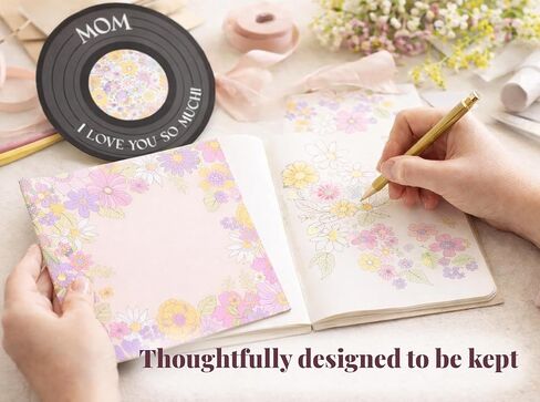 Bee! Mom Birthday Card | “For the Record" Vinyl-Inspired Card | Mothers Day Card from Daughter or Son | Perfect Pairing with Valentines Day, Birthday, or Mothers Day Gifts for Women in Kuwait