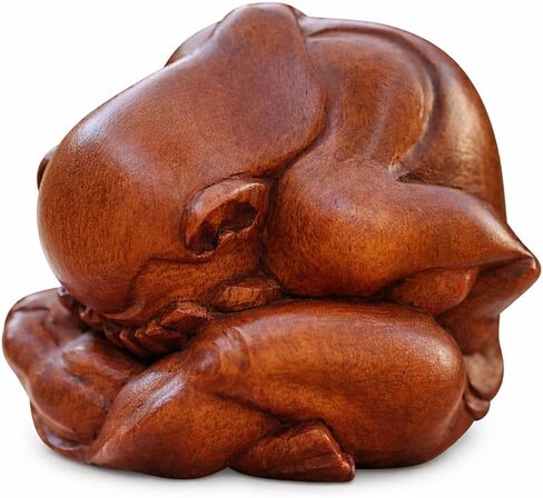Weeping Buddha Yogi Meditation Wood Statue - OMA Brand in Saudi Arabia