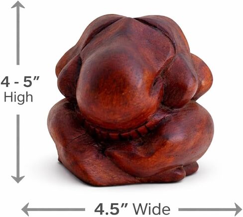 Weeping Buddha Yogi Meditation Wood Statue - OMA Brand in Saudi Arabia