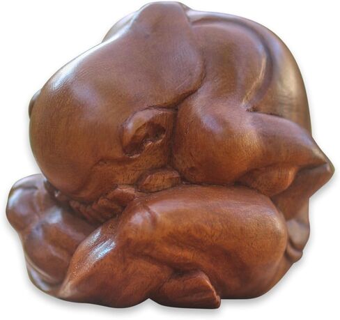 Weeping Buddha Yogi Meditation Wood Statue - OMA Brand in Saudi Arabia