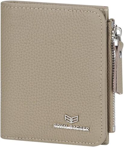 Royal Bagger RFID Blocking Genuine Leather Short Wallet for Women - Slim Bifold Coin Purse, Fashionable & Simple Design 3201 (Rose) in Kuwait