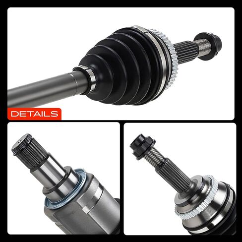 مجموعة عمود المحور A-Premium CV متوافقة مع Toyota Corolla 2009-2010 2.4L, Matrix 2009-2013 2.4L FWD & Pontiac Vibe 2009-2010 2.4L FWD، جانب السائق الأيسر الأمامي، استبدال # 4342001120 in Saudi Arabia