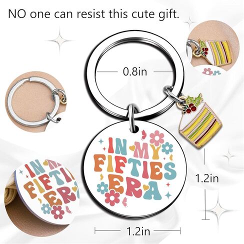 Ikacvb 50th Birthday Gifts For Her Cute 50th Birthday Decorations For Women 50 Year Old Friends Birthdays Gifts For Women Fifties Era Stuff in Saudi Arabia