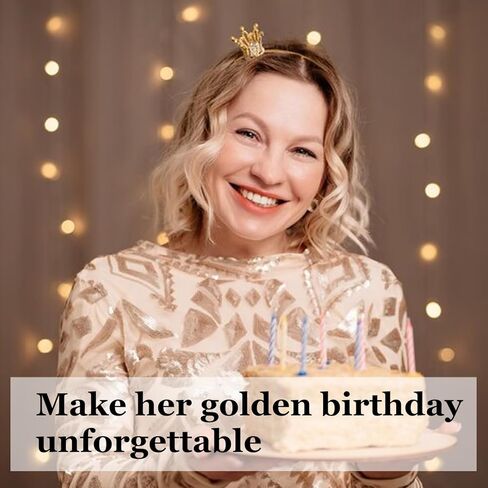 Ikacvb 50th Birthday Gifts For Her Cute 50th Birthday Decorations For Women 50 Year Old Friends Birthdays Gifts For Women Fifties Era Stuff in Saudi Arabia