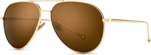 SUNGAIT Women's Lightweight Oversized Aviator Sunglasses - Mirrored Polarized Lens in Kuwait