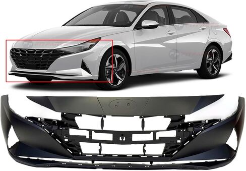 FitParts Compatible With Front Bumper Cover Hyundai Elantra 2021-2023 Primed 86511AB000 HY1000246 in Saudi Arabia