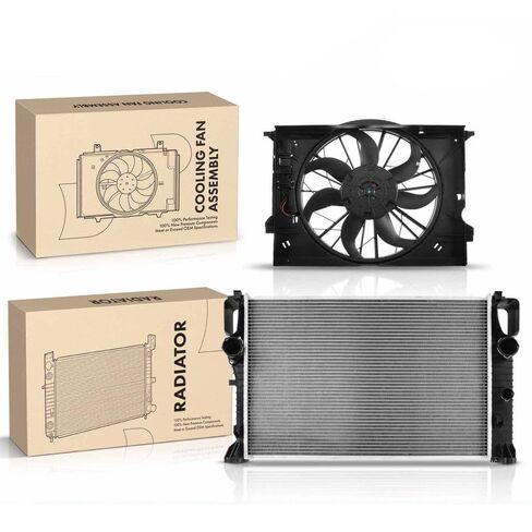 Replacement Parts for Radiator&Cooling Fan Assembly Kit for Mercedes-Benz W211 E500 2004-2006 5.0L Mod-A58PP-43974 in Saudi Arabia