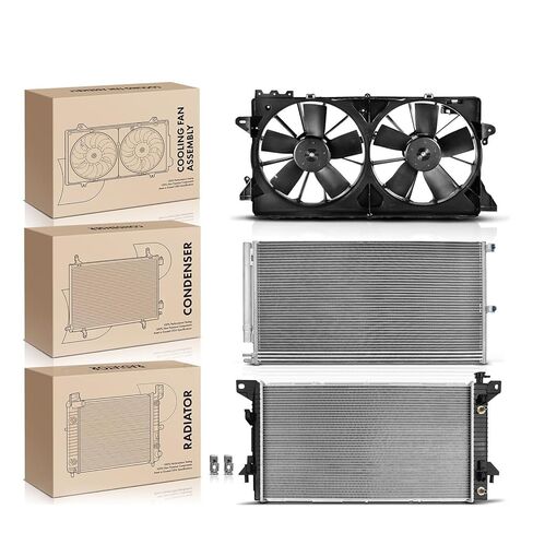 Replacement Parts for Radiator&AC Condenser&Cooling Fan Kit for Ford F-150 2010 Expedition Lincoln Mod-A58PP-104746 in Saudi Arabia