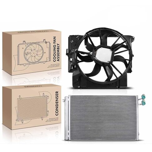 Replacement Parts for AC Condenser&Cooling Fan Assembly Kit for BMW E84 X1 2013-2015 E89 Z4 L6 3.0L Mod-A58PP-99035 in Saudi Arabia