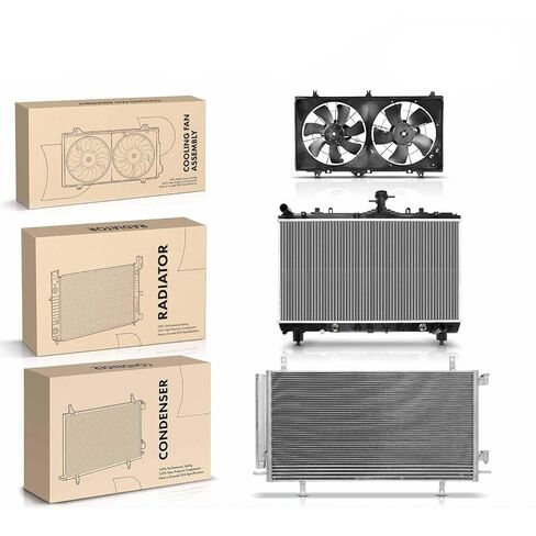 Replacement Parts for Radiator&AC Condenser&Dual Cooling Fan Kit for Chevrolet Camaro 2012 V8 6.2L Mod-A58PP-108224 in Saudi Arabia
