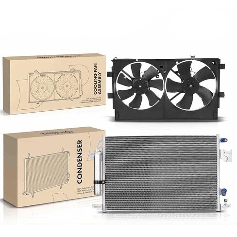 Replacement Parts for AC Condenser&Dual Cooling Fan Assembly Kit for Mitsubishi Lancer 2008-2017 RVR Mod-A58PP-94042 in Saudi Arabia