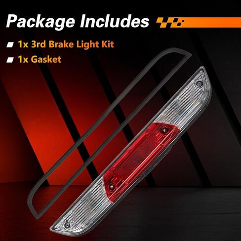 3rd Brake Light Kit, Center High Mounted Stop Light Lamp Assembly Compatible With Ford F150 2015-2020,F250/F350/F450/F550 Super Duty 2017-2022,Replace#:FL3Z13A613A FL3Z13A613C FL34-13A613-AM in Kuwait